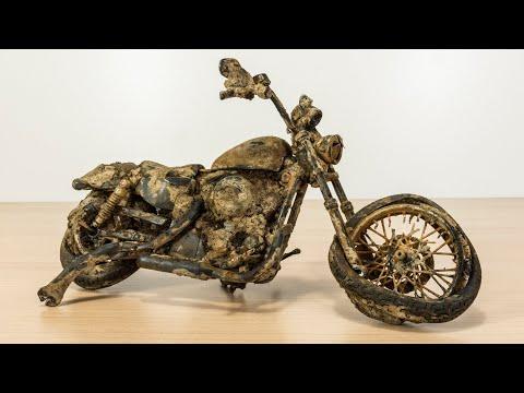 Restoration abandoned Harley Davidson seventy two motorcycle #Video