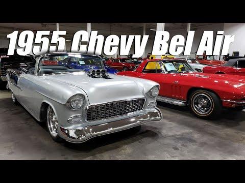 1955 Chevrolet Bel Air Convertible Restomod For Sale Vanguard Motor Sales #Video
