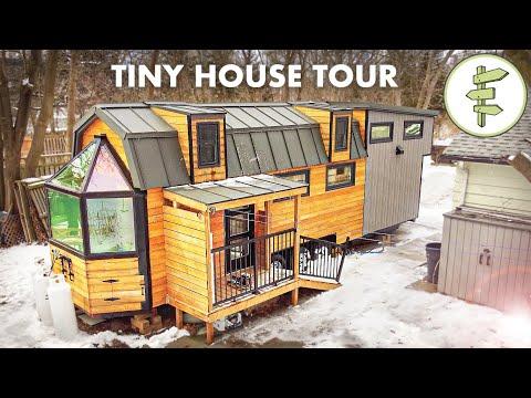 Impressive Custom Tiny House with Super Unique Design Features - FULL TOUR #Video