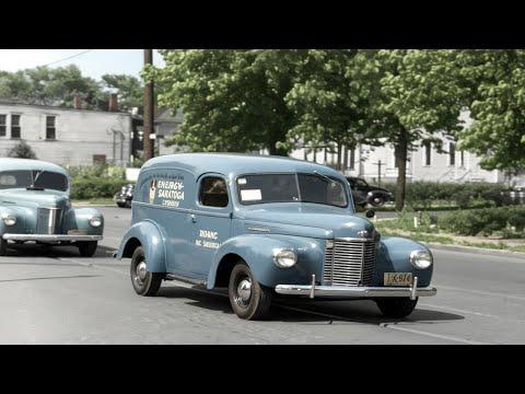 Kansas City 1930s in color [60fps, Remastered] w/sound design added