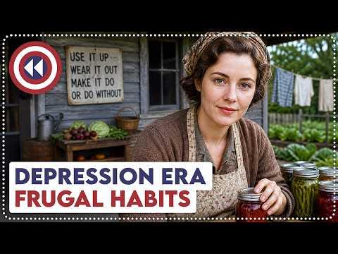10 Frugal Habits From The Great Depression We Completely Forgot #Video