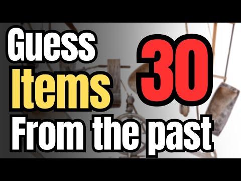 Can you guess 30 Retro items from the past? You have 5 seconds!! #Video