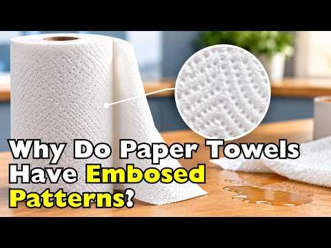 Why Do Paper Towels Have Embossed Patterns? #Video