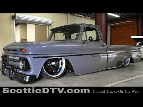 1965 Chevrolet C10 Pickup Twin Turbo Long Bed Street Truck 2022 Auto Crusade Car Show Cumming GA #Vi
