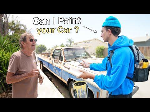Asking Strangers to Paint THEIR Car… #Video