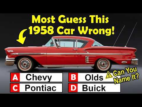 Guess 20 Classic Cars from 1958! How Many Autos Can You Name?? #Video