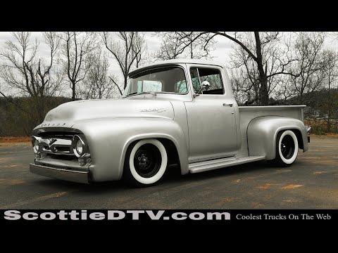 1956 Mercury M100 Pickup Street Truck Hot Rod Truck Steve Holcomb Pro Auto Custom Interiors #Video